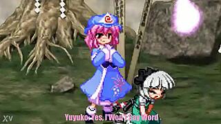 Youmu craves Yuyukos overflowing paizuri in Touhou parody hentai