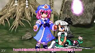 Youmu craves Yuyukos overflowing paizuri in Touhou parody hentai