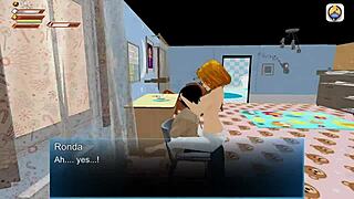 ronda gives you her milk at femdom university