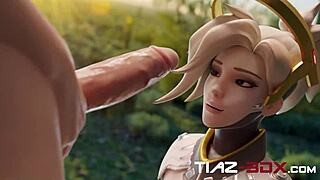 Overwatch babe's big ass takes monster cock hardcore in anime hmv