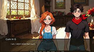 French kiss my best friend then show erect cock to step sisters in farmer kink taboo game ep 13