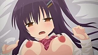 the teen lets her teacher shove his entire cock deep inside her in steamy hentai