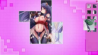 Girl and goblin girl get fucked in anime puzzle.