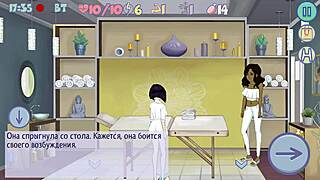 lustful student girl fucked anally by giant monster cock in hentai game creampie