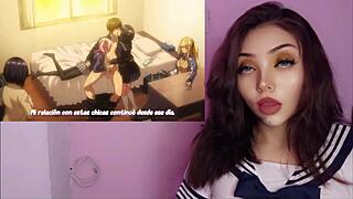 Holy shit, orgy with girlfriend's huge tit friends in bathroom anal and pussy pounding hentai!