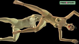 She's in doggy getting her pussy licked then fisted deep!