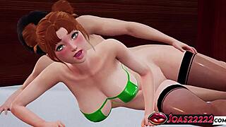 damn.. hot simpsons redhead samantha's big tits get sideways wet pussy creampie tied up