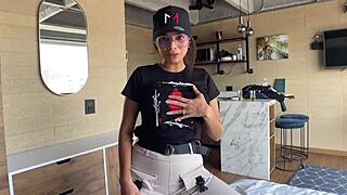 god i love slamming this petite latina brunette's tight pussy doggystyle... her big tits bounce wild in my rough pov ride