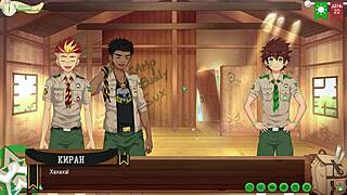 game camp friends path kiran taiga chat at camp episode 46 russian dub