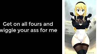 Lucy Heartfilia Commands Anal Dildo Play in Femdom Pet JOI