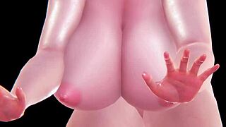 innocent 3d curves hide massive jiggling breasts animation