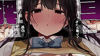 hey, hentai anime babe with big ass tits begs for doggystyle creampie quickie fuck and pussy lick