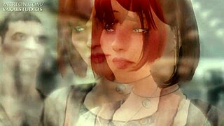 Girl dances slutty for money in hot animation