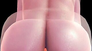 3D Cartoon Babe's Massive Boobs Bounce in Wild Animation Action