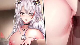 Eugen's Schoolgirl Curves Spill Creampie in Azur Lane Hentai
