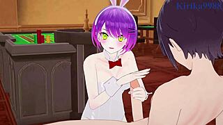 holy shit tokoyami towa and ouro kronii bunnies fuck intensely with creampies hololive vtuber hentai!