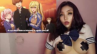 Holy shit, orgy with girlfriend's huge tit friends in bathroom anal and pussy pounding hentai!