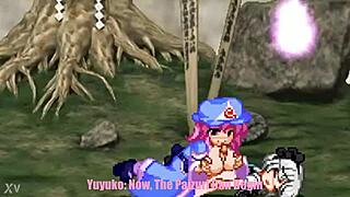 Youmu craves Yuyukos overflowing paizuri in Touhou parody hentai