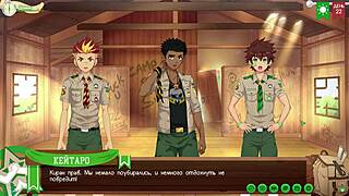 game camp friends path kiran taiga chat at camp episode 46 russian dub