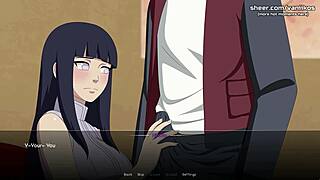 Hinata hyuga moans in double penetration anal creampie bliss