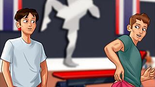 sissy steps in with big ass blonde stepmom blowjob monster cock uncensored game story