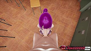 Hitomi's Pantyhose Handjob Deepthroat Cumshot in Classroom