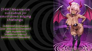FEEL THE F4M SUCCUBUS JOI COUNTDOWN EDGE YOU TO MESMERIZING MONSTER TITS MONSTER!
