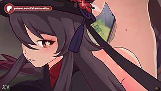 oh man hu tao's beautiful big ass doggystyle pov from behind she's sucha hot whore...