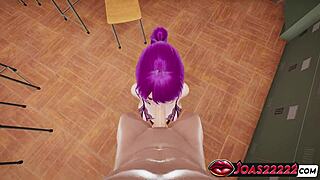 Hitomi's Pantyhose Handjob Deepthroat Cumshot in Classroom