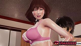 hot housewife yufa jumps big dick in pantyhose with tied hands moans pov missionary anal cumshot