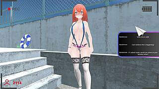 roxanne's public flashing fingering and squirting thrill webcam finale