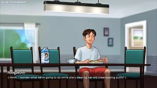 stepsis rides my huge monster cock creampie after oppai bounce summertime saga