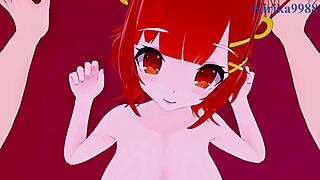 Ratna Petit Fucks Fumino Tamaki's Big Tits in Nijisanji POV Creampie