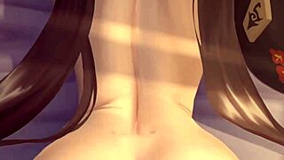 hu tao's tight pussy and ass doggystyle pounded pov whore style!!