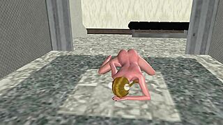 gorgeous 18yo rubs dripping pussy doggystyle then fucks herself with carrot!