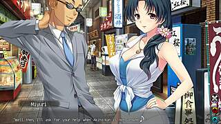 tsumamigui 3: takeo fingers and blows massive tits cock in visual novel