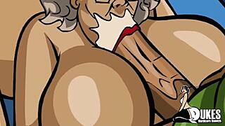 cartoon bbw shakes fat curves in anime indulgence.