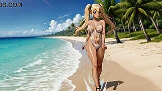 Rumi Fingers Her Pussy During Steamy Walk!