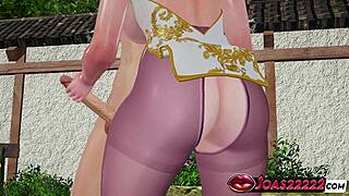 hot elf syndra nylon 3d frenulum lick big dick handjob deepthroat facial cumshot 😍🔥