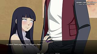 Hinata hyuga moans in double penetration anal creampie bliss