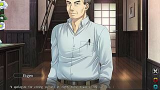 tsumamigui 3: takeo fingers and blows massive tits cock in visual novel