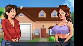 sissy steps in with big ass blonde stepmom blowjob monster cock uncensored game story