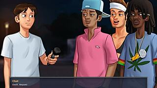 sissy steps in with big ass blonde stepmom blowjob monster cock uncensored game story