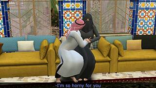 arab bride sneaks rough doggystyle assfucking creampie while hubby waits