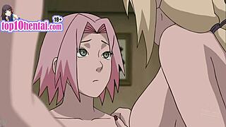 Tsunade Sakura Big Boobs Bouncing Hardcore Naruto Fuck