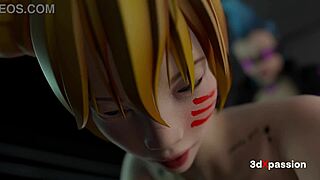 trans bonny dominates girl with anal pounding in wonderland nexus