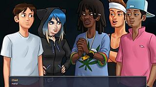 sissy steps in with big ass blonde stepmom blowjob monster cock uncensored game story