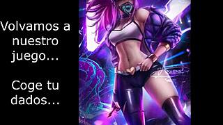 akali kda femdom joi with pissplay and cei on big ass tits