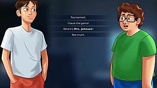 sissy steps in with big ass blonde stepmom blowjob monster cock uncensored game story