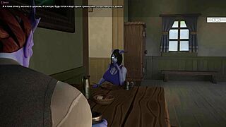 draenei cutie bends for stranger cocks assfucking creampie parade in game world